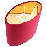 Luxshiny Ovaler Lampenschirm Clip auf Birnenfass- Lichtabdeckung E27 Dekorativer Kronleuchter- Schutztisch- Licht- Shell- Abdeckung für Tabellenwand- Stehlampe R