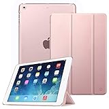 Fintie Hülle für iPad Air 2 (2014 Modell) / iPad Air (2013 Modell) - Ultradünne Superleicht Schutzhülle mit Transparenter Rückseite Abdeckung mit Auto Schlaf/Wach Funktion, Roség