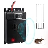 GJCrafts Marderschreck Auto 12V Auto-Rattenfalle Marder-Abwehr Verhindern Marder-Schock Auto-Motorraum Low Power Anti-Ratten-Ultraschall-Ratten-Rep