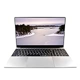 15,6 Zoll Laptop Notebook, Win 10 Pro, Full HD 1366 × 768 IPS Display, Intel Celeron J3455 Quad Core CPU, 8 GB RAM, 128 GB SSD, Business Education, Webcam, O