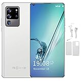 BOLORAMO S30U PRO 6,82-Zoll-HD-Bildschirm-Handy, Perforiertes Vollbild-Telefon Dual-Karte Dual-Standby-Smartphone-Android-System, APP-Gesichtserkennung, 2 GB + 16 GB(Weiß)