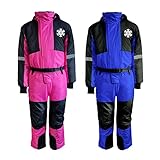 MS-Trachten Schneeanzug Schneeflocke Lu Kinder Skianzug Winteranzug Schneeoverall (104/110, Blau)