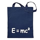 Kiwistar E=mc2 - e = mc2 Einstein Tragetasche Baumwolltasche Stoffbeutel Umhängetasche Langer Henk