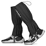 Lixada Gamaschen Unisex mit Reißverschluss wasserdichte Gamaschen Gaiter Ärmel Beinschutz für Radfahren Snowboarden W