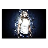 WPQL Wandposter Michelle Waterson Rockstar und Rapper, dekoriert moderne Musik, Wohnzimmer, Schlafzimmer, 40 x 60