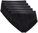 Amazon-Marke: find. Herren Slip aus Baumwolle, 5er-Pack, Schwarz (Black X5), XXL, Label: XXL