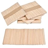 “N/A” 250 Stücke Holzstäbchen Holzspatel Eisstiele,Eisstiele Au sholz,Holzstiele,Holzstäbchen für EIS am und Handwerk Basteln DIY