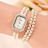 DMUEZW Damen Armbanduhr Perle Uhr Vielzahl Von Uhren Exquisite Uhren Perle D