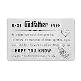 Gravur 'Best Godfather Ever', Karteneinsätze, Patengeschenke von Patenk