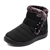 Herbst-Winter-Schneestiefel für Frauen Skifahren Light Magic Sticker Schneestiefel Abriebfeste winddichte Vollpelz-warme S