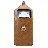 Shangya Telefonkasten 5,7-Zoll-universelle modische vertikale verrückte Pferdebeschaffenheit DREI Ebenen Multifunktions-Lederabdeckung/Taille-Tasche for iPhone 6 Plus & 6s Plus, Galaxy S7 Edge / G93
