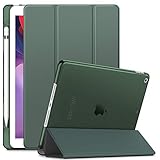 INFILAND Hülle für iPad 10.2 inch(9.Gen 2021/8.Gen 2020/7.Gen 2019), iPad 7/8/9 Generation Hülle,Superleicht Transluzent Schutzhülle Case mit Stifthalter,Auto Schlaf/Aufw