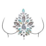 Pageantry Mädchen Tattoo Sticker Diamant Brust Aufkleber Nippel Cover Brustabdeckungen Selbstklebend Unsichtbar Wiederverwendbar Nippelabdeckung Push Up Brustaufkleber Klebe BH