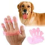 Qiuge Pet Grooming Handschuhe Pinsel Grooming Entfernen Tangle Knoten for Lange und Kurze Haare Hund und Katze, Tierpflege Handschuhe Pet Supp
