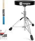 Vangoa Schlagzeughocker, Dick Gepolstert Tragbar Schlagzeug-Thron Einstellbar Drum Throne S