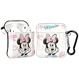 AirPods Hülle, Cute Cartoon Minnie Mouse AirPod Case Cover Kompatibel mit Airpods 2/1 Ladekoffer Vollschutz AirPods Zubehör (Minnie)