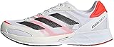 adidas Herren Adizero Adios 6 M Laufschuh, FTWR White Core Black Solar Red, 45 1/3 EU