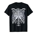 Skelett Brustkorb Lustiges Zombie Halloween Kostüm T-S