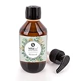 MeaVita Rizinusöl - 100% reines kaltgepresstes Öl, nativ Ph. Eur., 250 ml, Wimpern Serum, Haaröl, natürliche Haarpfleg