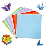 Heyijia Origami Papier, 100 Blätt 15 x 15 cm Farbigem Origami 10, Weihnachts Origami DIY Kunst und Traditionelle Kunsthandwerk Verw