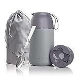 LARS NYSØM Thermobehälter 730ml I Edelstahl Thermo Essensbehälter für Babynahrung, Suppen, Müsli to go I Food-Jar Thermo Lunchbox I Design Isolier B