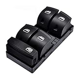 WangQianNan Fensterheberschalter Fenstersteuerung Master-Fenster-Schalter Taste Electric Power Panel Zum for Audi A3 Sportback A6 C6 Limousine Q7 4F0959851 Für Autofenster (Color : Black)