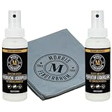 Morris Fenderbaum Lederpflegeset, Natürliche Lederpflege Premium Auto Schuhe Perfekter Lederglanz zur Reinigung und Pflege - 2 x Sprühflaschen 100 ml, 1 x Lederpfleg
