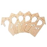 TOYANDONA 6pcs Baby Kleiderschrank Teiler Tiermotive Schrank Organisatoren arrangieren Kleidung nach Kleidung Art oder Alter Unisex Holz Kleiderbügelstange für Kinderzimmer Schrank Org