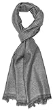 Lorenzo Cana Herrenschal 100% Kaschmir 30 cm x 180 cm Grau Anthrazit Hellgrau flauschig leichter Kaschmirschal Kaschmirtuch Winterschal Männerschal 783158811