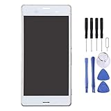 Dmtrab für Ersatzteil LCD-Display + Touch Panel mit Rahmen for Sony Xperia Z3 (Dual-SIM-Version) / D6633 / L55U (Schwarz) Mobiltelefonteile (Color : White)