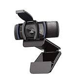 Logitech C920s HD PRO Webcam, Full-HD 1080p, 78° Blickfeld, Autofokus, Belichtungskorrektur, USB-Anschluss, Abdeckblende, Für Skype, FaceTime, Hangouts, etc., PC/Mac/ChromeOS/Android/Xbox One, Schw