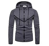 Qienjn Jacke Herren Casual Outdoor Sport Strickjacke Herren Frühling Und Herbst Mode Farblich Passende Trend Boutique Neue Klassisch Herren Jack