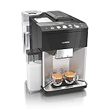 Siemens EQ.500 integral Kaffeevollautomat TQ507D03, einfache Bedienung, integrierter Milchbehälter, zwei Tassen gleichzeitig, 1.500 Watt,