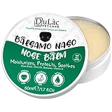 Natürlich und Parfümfrei Nasenbalsam Hund Dulàc mit Sheabutter, Vitamin E, Bienenwachs, Creme für Trockene Rissige Nase Beim Hund Feuchtigkeitsspendend, Stärkende Butter für Hund N