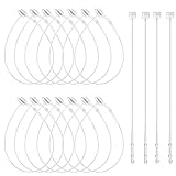 Sicherheitsfäden 1000 Stück Transparent Loop Pins von Pokornys Länge 126mm Sicherheitsfäden für Etiketten Loop Ring Fäden Faden Preisschild Kleidung Preisträg