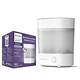 Philips Avent SCF291/00 Sterilisator für bis zu 6 Babyflaschen, Sauger und Zubehör, Vaporisator Baby mit modularem Design, weiß