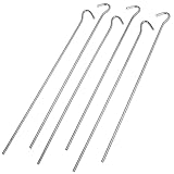 Yaheetech Zeltheringe 20 Stück Heringe Zelt Erdnagel für Harte Böden 30cm Camping Heringe für Zelt Heringe Erdnägel Stabil Sandhering