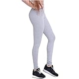 Dreamskull Leggings Jeggings Treggings Bleistifthose Stretchhose Damen Mädchen Hose Lang High Waist Skinny Slim Fit Schwarz Yoga Joggingshose Stretch Workout Fitness, Grau, XL