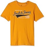 JACK&JONES JUNIOR Jungen JJELOGO Tee SS O-Neck 2COL 21/22 NOOS JR T-Shirt, Golden Orange, 164