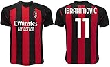 Ibrahimovic Milan 2021 Offizielles Trikot 2020 – 2021 für Erwachsene, Jungen und Kinder, Ibra Zlatan 21 (4 Jahre)