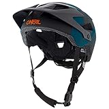 O'NEAL | Mountainbike-Helm | Enduro All-Mountain | Belüftungsöffnungen für Kühlung, Polster waschbar, Sicherheitsnorm EN1078 | Helmet Defender Nova | Erwachsene | Petrol Orange | Größe XS M