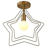 deckenlampe Kreative Persönlichkeit Deckenleuchte Pentagramm Messing Nachtgang Foyer Deckenleuchte led deck