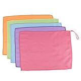 Gkhowiu 5-Teilige Fisch Schuppen Lappen Super Absorbierende Mikrofaser Polieren TüCher Wiederverwendbare Glas Abwischen TüCher 30X40C