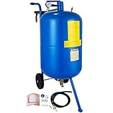 BanabaB 75L Mobiles Sandstrahlgerät 20 Gallon Sandstrahlen Pot Druckluft Sandstahler Sandstrahl Sandstrahlanlage Sandstrahlen Pot (75L)
