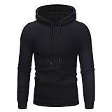 Buby Herren Einfarbig Warm Fleece Fein Gestrickt Gitter PU Leder Hoodies Männer Knitwear Strickjacke Pullover Bluse Outwear Kapuzenpulli Kapuzenjacke Sweatshirt Hoody Hooded Mit Voller Reiß