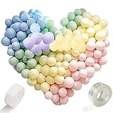 200 Stück 5' Bunte Luftballons Pastell, Latex Farbige Macaron Ballon Girlande Arch für Party Dekorative Hochzeit Weihnachten Geburtstag Luftballon Party Dek