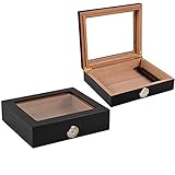 Klassischer Humidor Zigarren-Aufbewahrungsbox Reisehumidor Personalisierter Benutzerdefinierter Humidor Aus Zedernholz Mit Großem Fassungsvermögen Elektronischer Humidor Mit Luftbefeuchtung,Schw