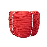 Schnüre yanxiaoping Rotes Polyamidseil 100m Treibhausseil Gartenarbeit Seil Binding Seil Werbeseil Pull Net Kunststoff Seil (Size : 10mm)