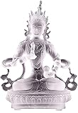 HTian Skulpturen dekorative Vasrasattva Statuen und Figuren Buddha-Skulpturen for Dekor Home Büro Dekoration Ornamente Glückliches Geschenk Weiße Zen-S