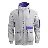 Poryu Herren Zip Hoodie Sweatjacke Kapuzenjacke Kapuzenpulli Casual Herbst & Winter Langarm Taschen Mäntel Kapuzenbluse Jacke Casual Hooded Sw